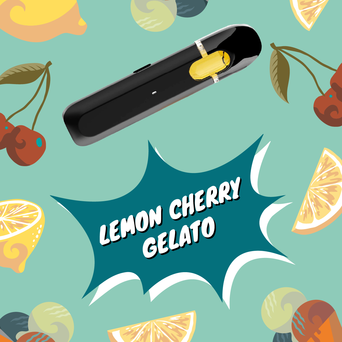 Sativa Dominant Canna Club Lemon Cherry Gelato Distillate + Disposable Vape Device | 2ml