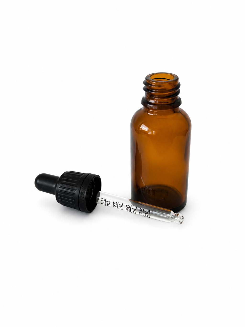 Glass Dropper Bottles with Glass Pipette 30 ml